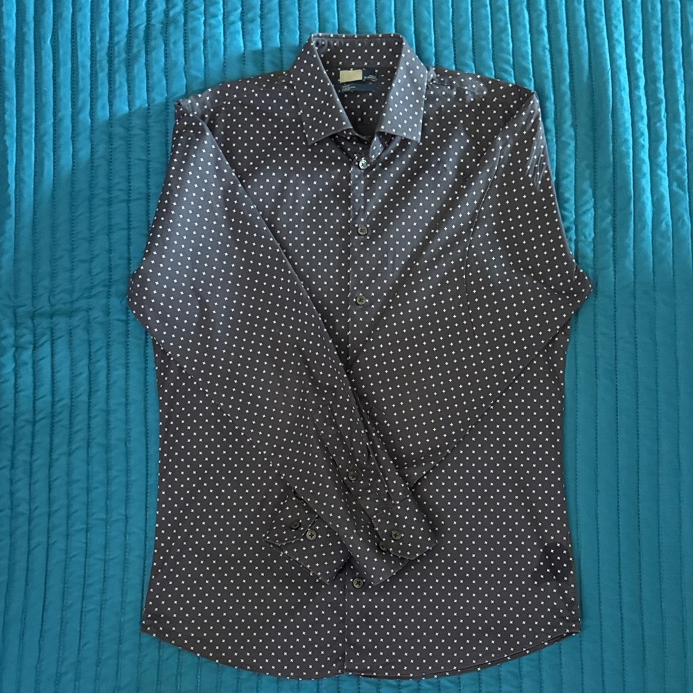 14th & Union Black Shirt with White Dots